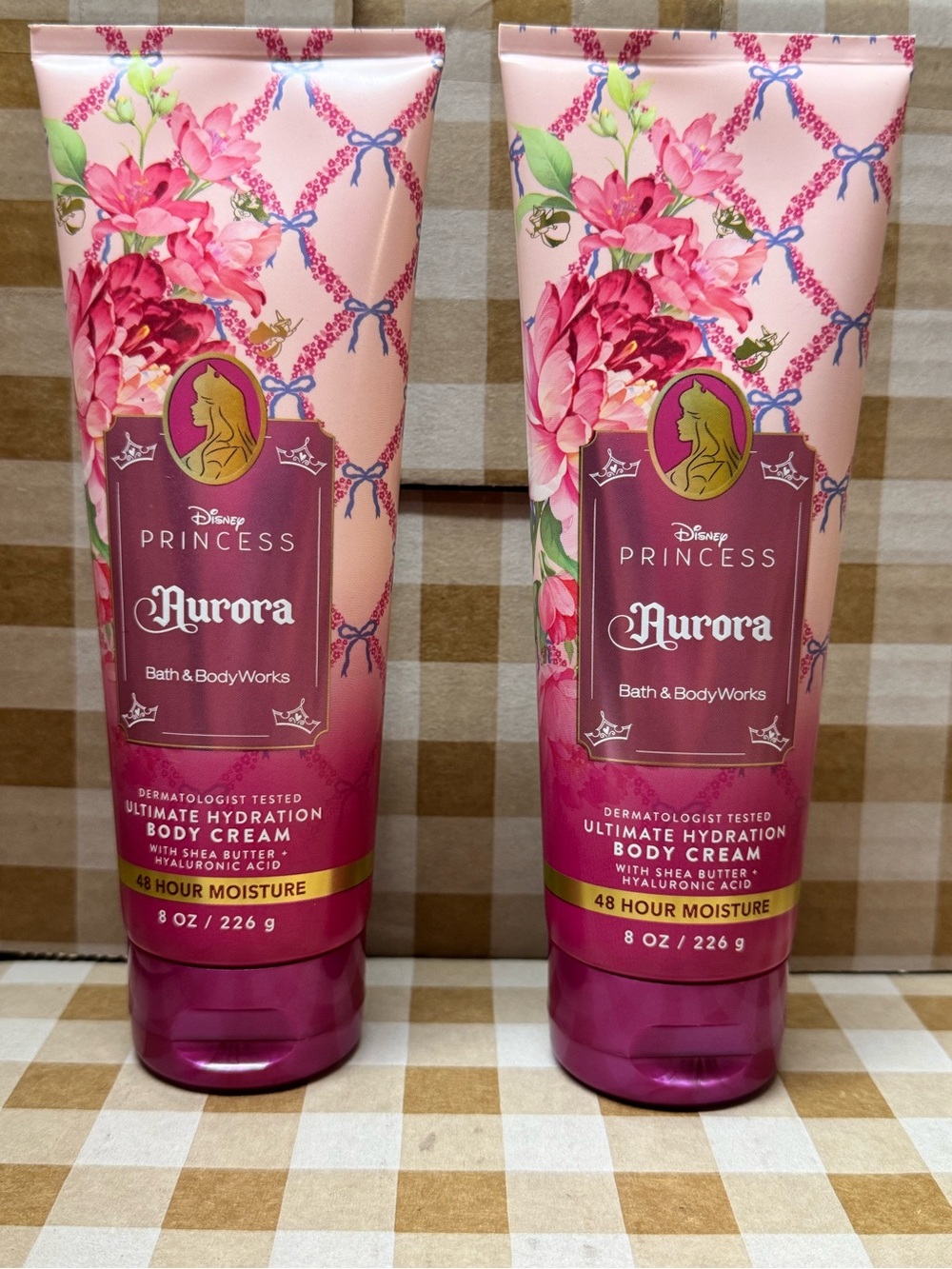 NEW B&BW (2) Aurora Body Creams, Disney Princess Collection